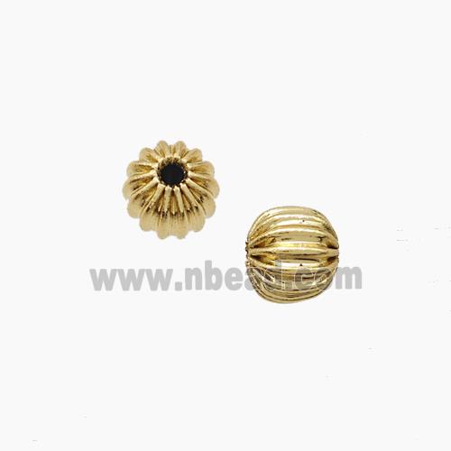 Copper Round Beads Gold Plated