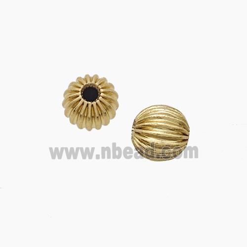 Copper Round Beads Gold Plated