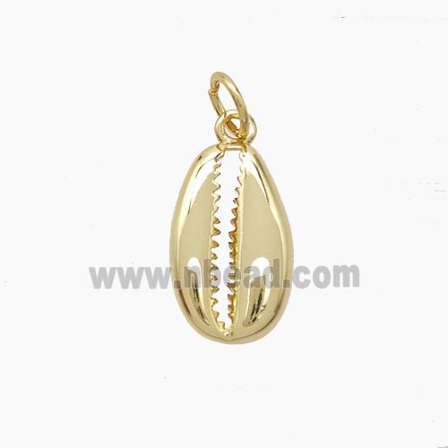 Copper Conch Shell Pendant Gold Plated