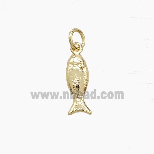 Copper Fish Pendant Gold Plated