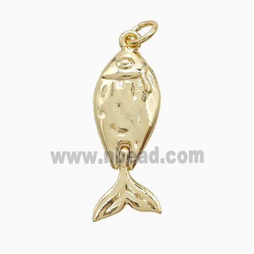 Copper Fish Pendant Gold Plated