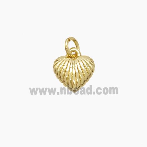 Copper Heart Pendant Gold Plated