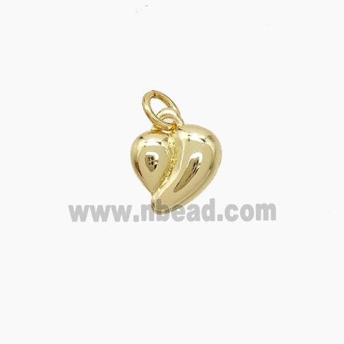 Copper Heart Pendant Gold Plated