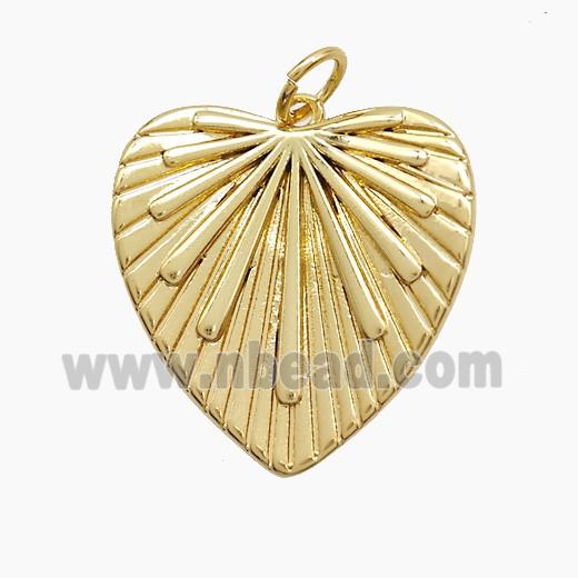 Copper Heart Pendant Gold Plated