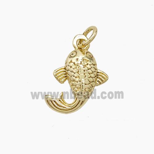 Copper Fish Pendant Gold Plated