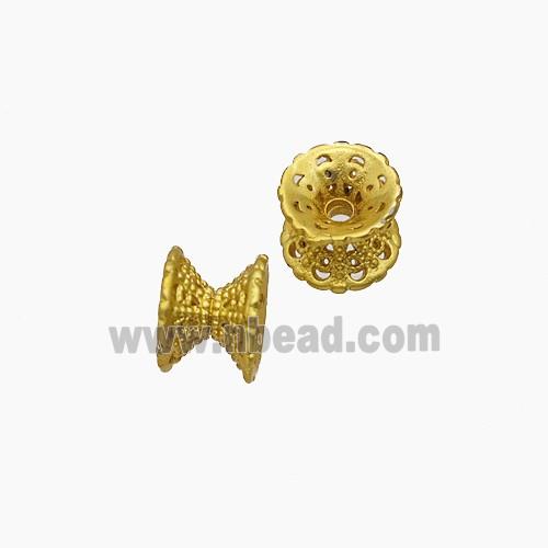 Copper Beadcaps Gold Plated