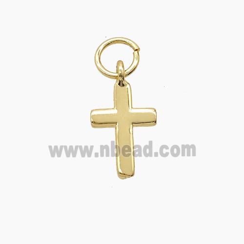 Copper Cross Pendant Gold Plated