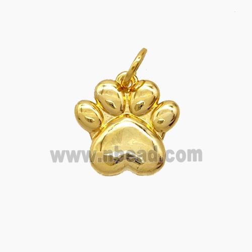 Copper Paws Pendant Gold Plated