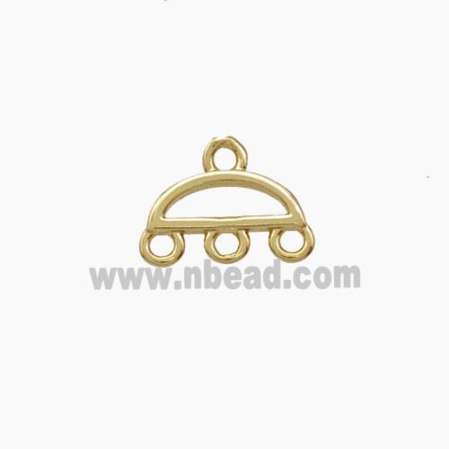 Copper Car Pendant Gold Plated
