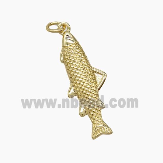 Copper Fish Pendant Gold Plated