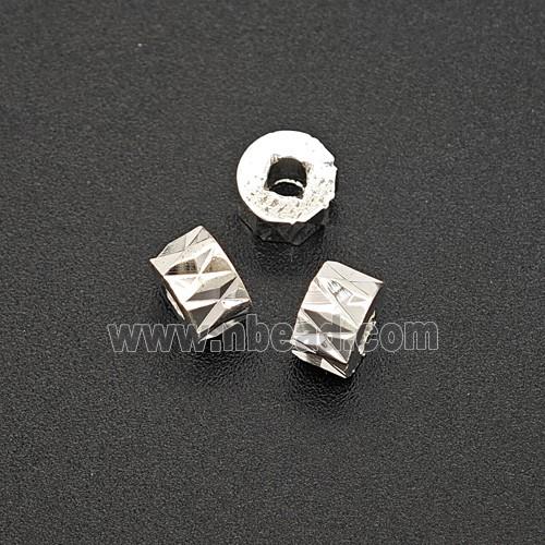 Copper Bead Pave Zircon, Gold Plated