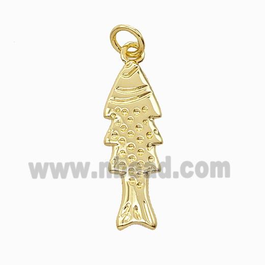 Copper Fish Pendant Gold Plated