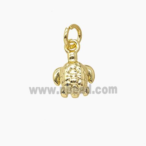 Copper Tortoise Pendant Gold Plated