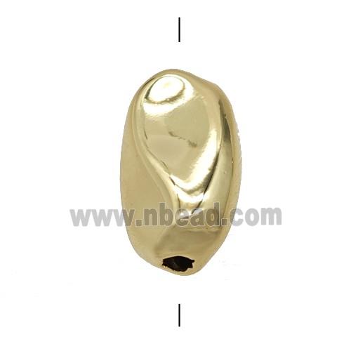 Copper Twist Beads Gold Plated