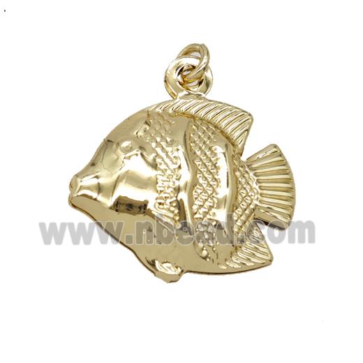 Copper Fish Pendant Gold Plated