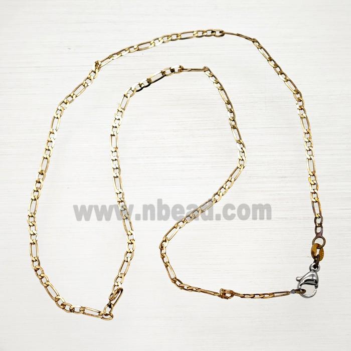 Raw Copper Necklace Chain