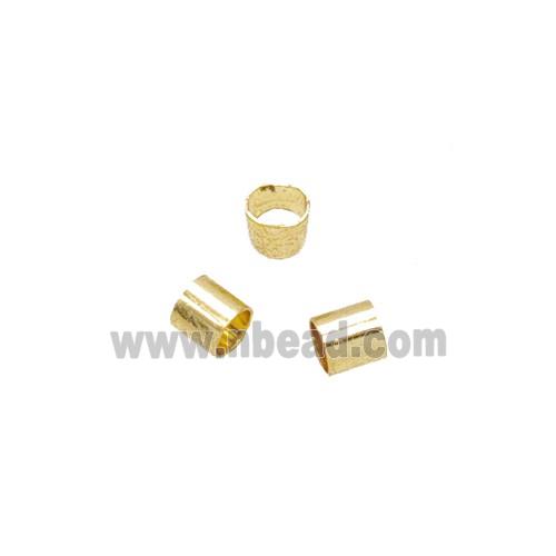 Copper Crimp Beads Gold plated