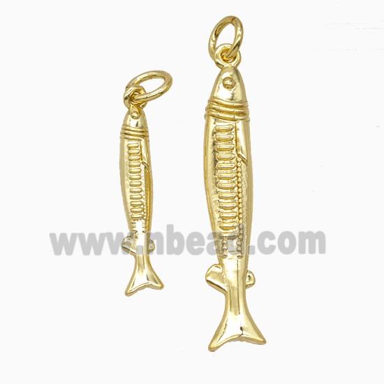 Copper Fish Pendant Gold Plated