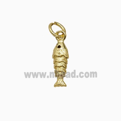 Copper Fish Pendant Gold Plated
