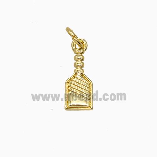 Copper Perfume Bottle Pendant Gold Plated