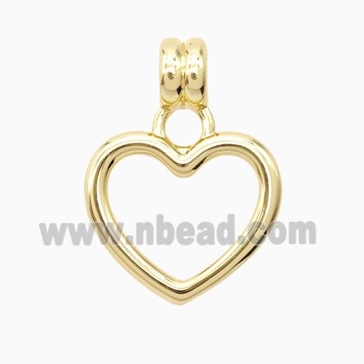Copper Heart Pendant Gold Plated