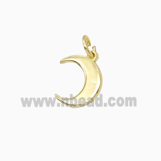 Copper Moon Pendant Gold Plated