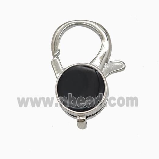 Copper Lobster Clasp Enamel Platinum Plated