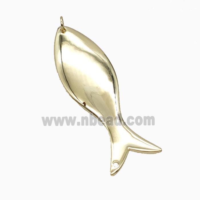 Copper Fish Pendant Gold Plated
