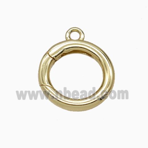Copper Carabiner Clasp Gold Plated