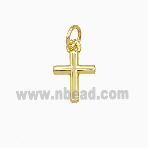 Copper Cross Pendant Gold Plated