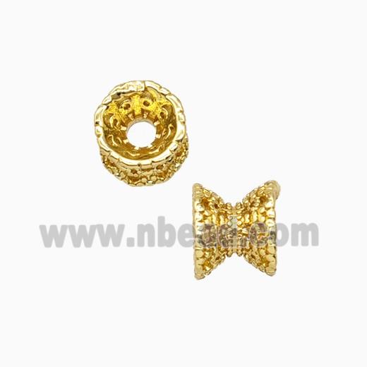 Copper Beadcaps Double Gold Plated