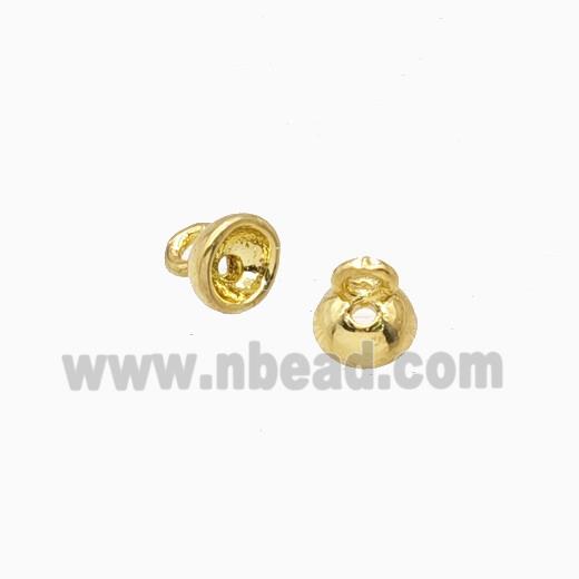 Copper Bell Pendant Gold Plated