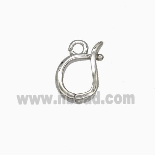Copper Clasp Platinum Plated