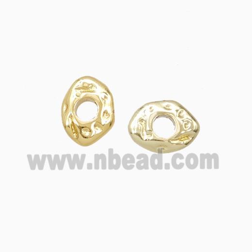 Copper Eye Beads Gold Plated