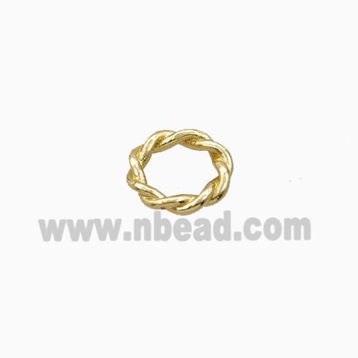 Copper JumpRings Closed Gold Plated