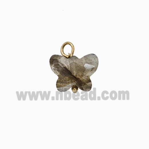 Labradorite Butterfly Pendant