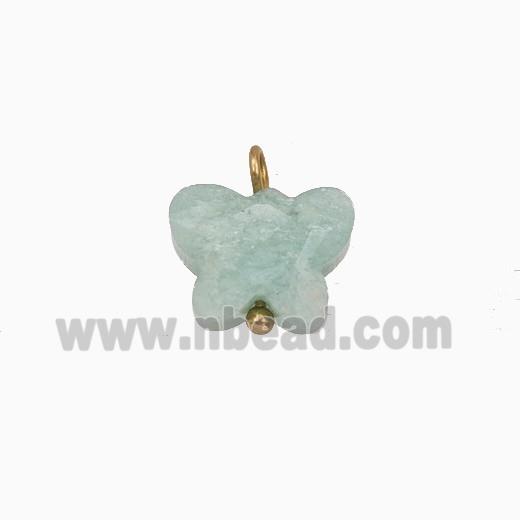 Green Amazonite Butterfly Pendant