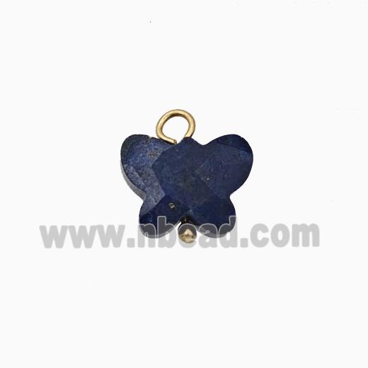 Blue Lapis Lazuli Butterfly Pendant