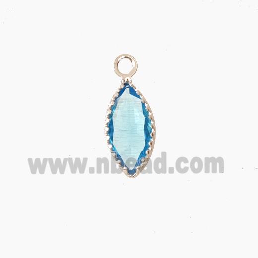 Cubic Zirconia Leaf Pendant