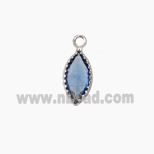 Cubic Zirconia Leaf Pendant