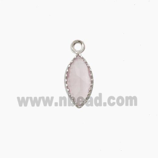 Cubic Zirconia Leaf Pendant