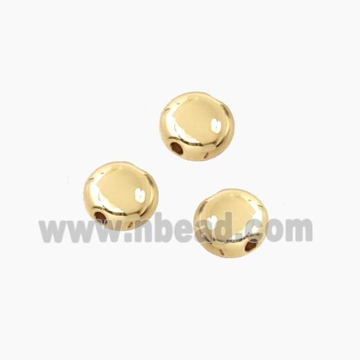Copper Button Beads Gold Plated