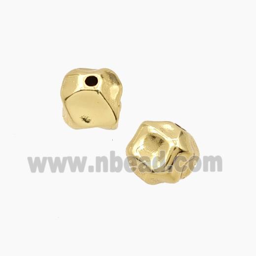 Copper Beads Freeform Gold Plated