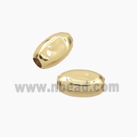 Copper Rice Beads Hammered Gold Plated