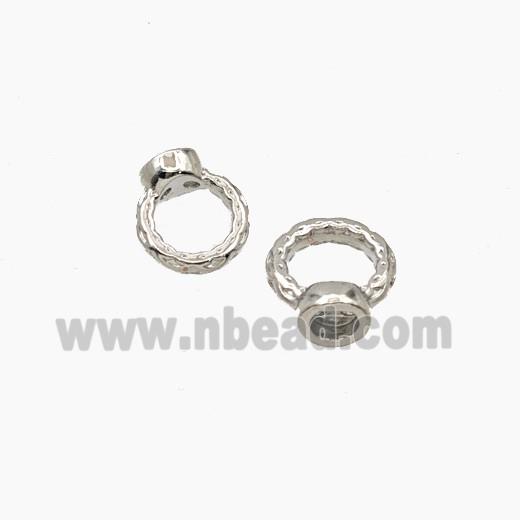 Copper Rings Bail Platinum Plated