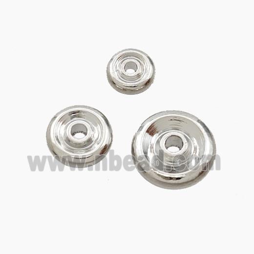 Copper Heishi Spacer Beads Platinum Plated