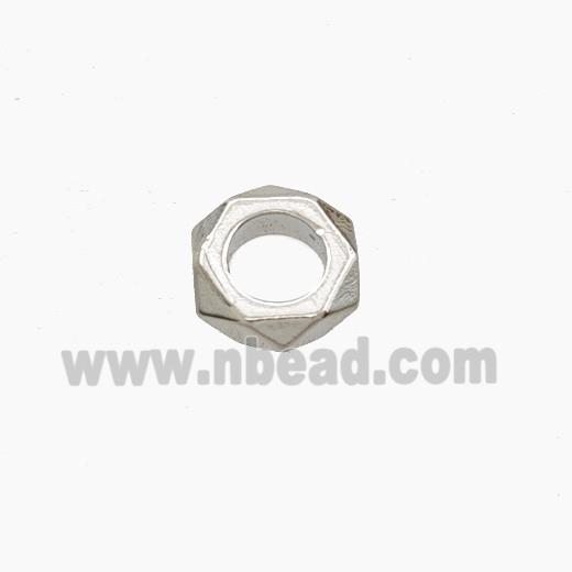 Copper Rings Beads Platinum Plated