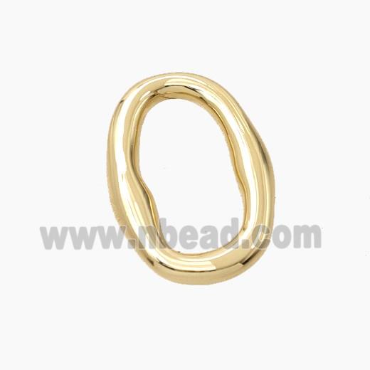 Copper Oval Connector Gold Plated