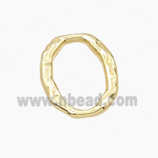 Copper Oval Connector Gold Plated