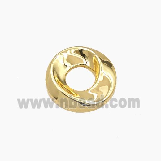 Copper Circle Beads Gold Plated